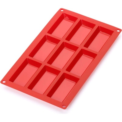 Lékué Форма за печене Lekue 1010165, 30x17.5x1.2 см, 315 мл, От -60 до +220C, Платинен силикон, Червен (1010165)