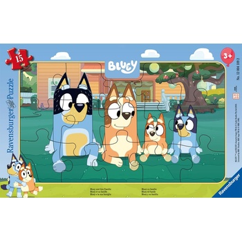 Ravensburger Детски пъзел Ravensburger от 15 части - Блуи (7012004109)