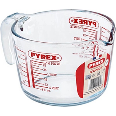Sklenená odmerka s lievikom PYREX 1000ml