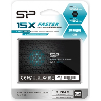 Silicon Power A55 256GB, SP256GBSS3A55S25
