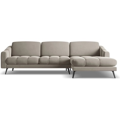 makamii Бежов кадифен ъглов диван (десен ъгъл) Nalu - Makamii (NALU_RC_1_M1_C3)