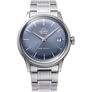 Orient RA-AC0M10L Мъжки часовник - Класически, Автоматичен (ръчно навиване), Син циферблат, Прозрачен гръб, Куполообразно стъкло Часовници