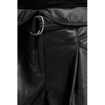 BOSS Orange Къс панталон BOSS Orange C_Tadeli в черно с изчистен дизайн с висока талия 50547323 (50547323)