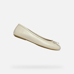 Geox Кремави дамски балеринки Geox Palmaria Geox | Byal | ЖЕНИ | 37