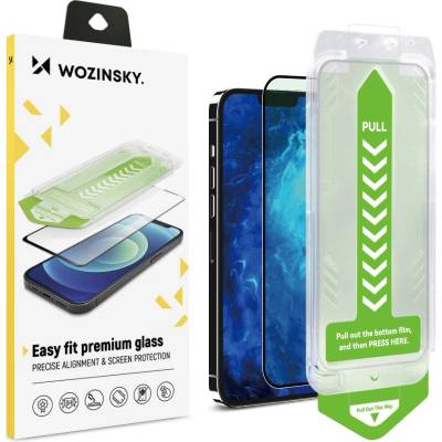 Wozinsky Скрийн протектор от закалено стъкло с монтажна рамка Wozinsky Premium Glass 9H за iPhone 13, с черна рамка (KXG0072275)