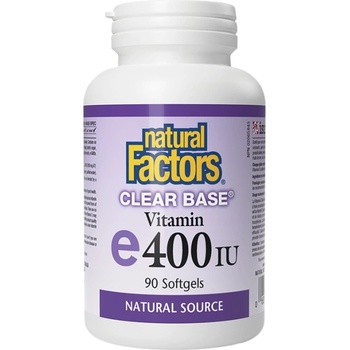 Image 1 of Natural Factors Clear Base Vitamin E 400 IU [90 Гел капсули]