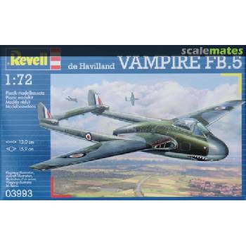 Revell Сглобяем модел на военен самолет Revell - de Havilland VAMPIRE FB. 5 (03993) (03993)