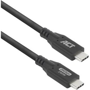 ACT Кабел USB-C - USB-C, 1 м / USB4, 20Gbps, 240W (EWENT-ACT-CAB-AC7421) - topmall
