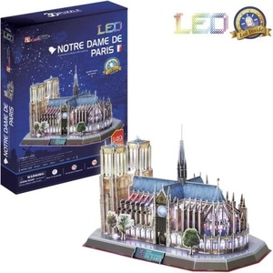  3D пъзел Notre Dame de Paris / LED - 149 части (17C-L173)