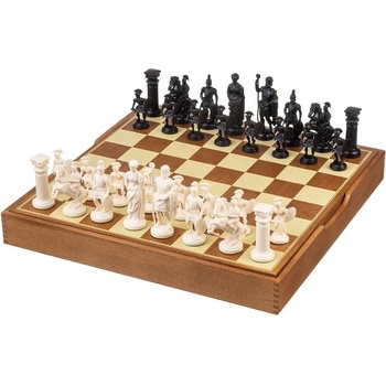 Šach Spartan čierno / biele stredná