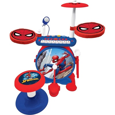 Lexibook Elektronická bicia súprava so sedadlom Spider Man