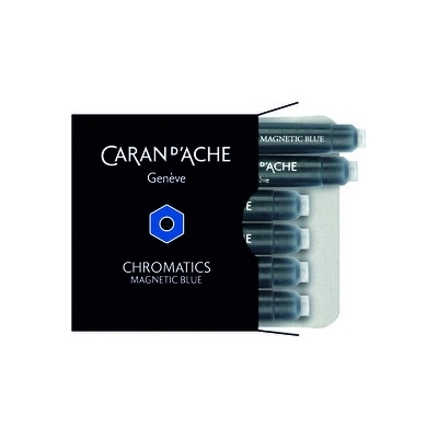 Caran D'ache Inkoustové bombičky Chromatics modrá Magnetic Blue 8021.149