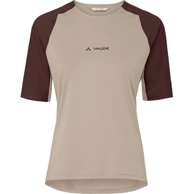 Vaude Дамска фланелка с къс ръкав за колоездене Vaude Women's Kuro Shirt II Cycling jersey - Linen - размер 44 (EU) (156-2797-0215)