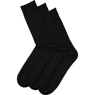Charles Tyrwhitt Merino Wool Blend 3-pack Socks - Black - M