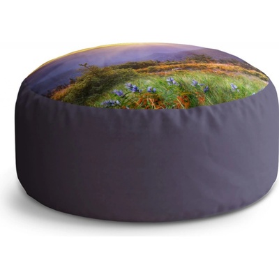 Sablio Taburet Circle Západ slunce nad lesem: 40x50 cm