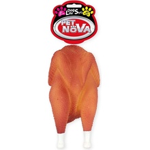 Pet Nova gumená hračka pre psov grilované kura 19 cm