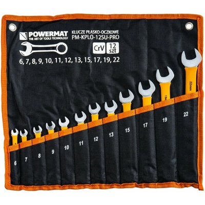 Powermat Sada očkoplochých klíčů 12 dílů 6-22mm PM1622