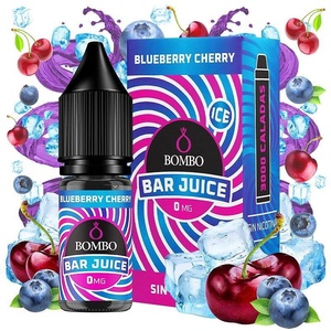 Bombo Bar Blueberry Cherry Nic Salts 10ml 10mg