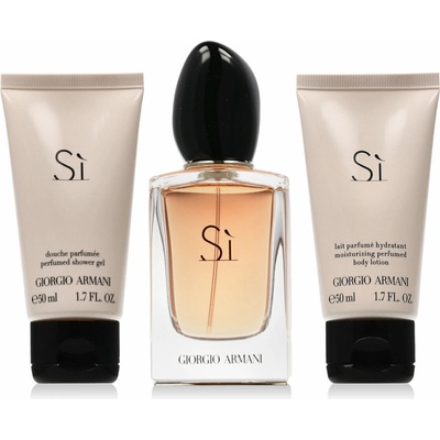 Giorgio Armani Sì EDP 50 ml + sprchový gel 50 ml + tělové mléko 50 ml