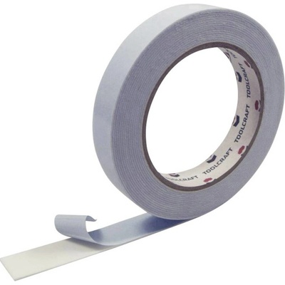 Toolcraft 1811B1905C Dvojstranná montážna páska 5 m x 19 mm biela 1 ks