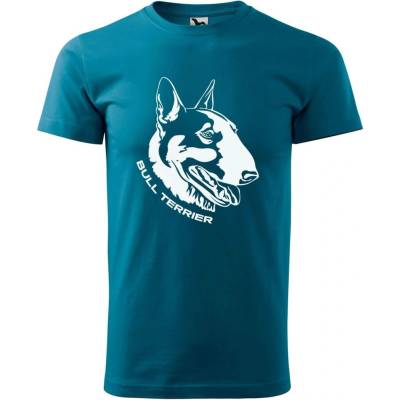 Dobrý Triko pánské tričko Bull Terrier Petrolejová