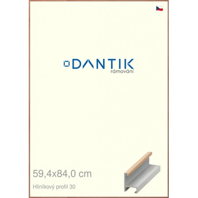 DANTIK rám na obraz 59,4x84 Dýha dub lak matný