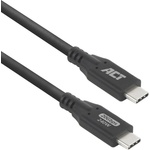 ACT кабел usb-c към usb-c, 0, 5 м, черен (ac7420)