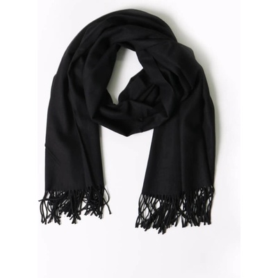 Classic Scarf jemná černá kašmírová šála š