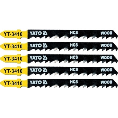 YATO plátek do přímočaré pily 1.4 mm na dřevo 5ks YT-3410