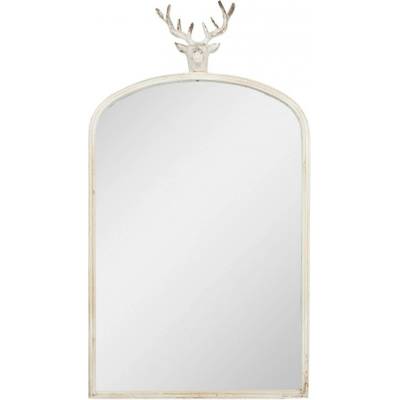 Clayre & Eef antik kovové s hlavou jelena Deer vintage 58 x 10 x 105 cm Béžové
