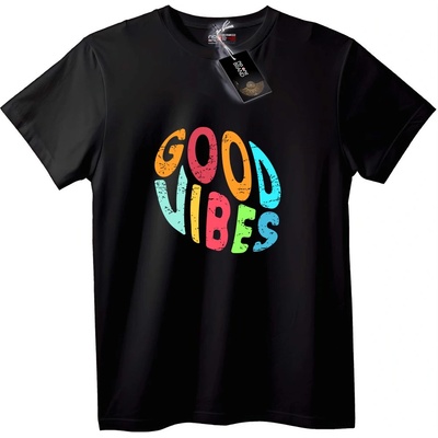 NOONEBRAND Тениска Good Vibes Цветна - XS, White