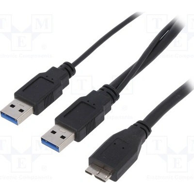 Logilink CU0072 USB 3.0, USB A vidlice x2,USB B micro vidlice