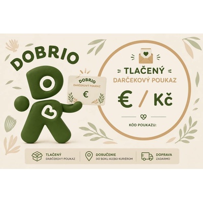 Tištěný dárkový poukaz DOBRIO - 500 Kč