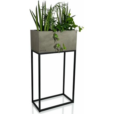 Fiorino Stojan na květiny Loft Šedý 42 x 22 x 80 cm