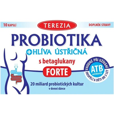 Terezia Company Probiotika hlíva ústřičná s betaglukany forte 10 kapslí