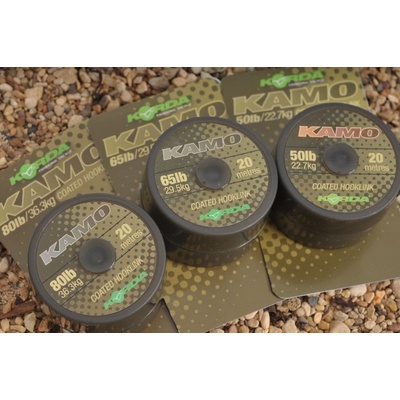 Korda šnúra Kamo Coated Hooklink 20m 30lb