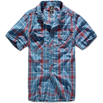 Brandit Roadstar shirt 1/2 sleeve červeno-modrá
