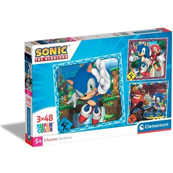 Clementoni 3x48ч. Пъзел Sonic 25320