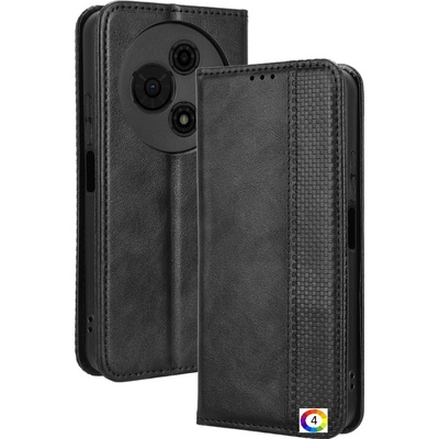 TCL Кожен калъф и Протектор за tcl 60 se / tcl 605 4g| Ретро кожен дизайн | Магнитно затваряне | Черен, кафяв, син, червен