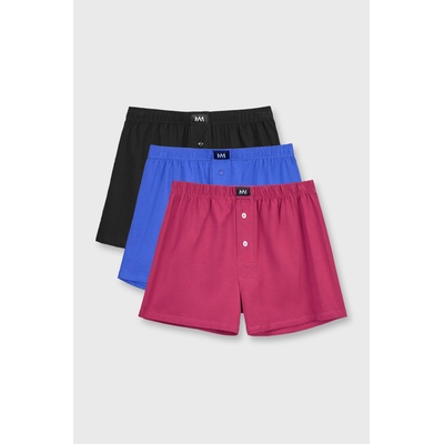 MEN-A 3PACK памучни шорти MEN-A Basic (3pATXmen_208_tre)
