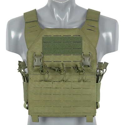 8FIELDS Taktická vesta Recon Plate Carrier Laser-Cut Buckle Up se sumkami AR/AK Olive