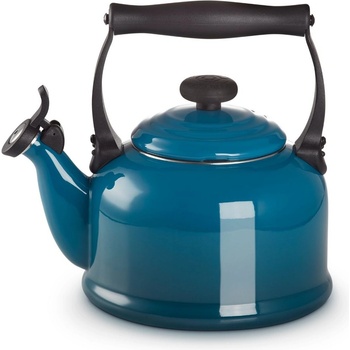 Le Creuset Чайник за котлон ТРАДИЦИОНЕН 2.1 л, DEEP TEAL, стомана, Le Creuset (LECR40102026420000)