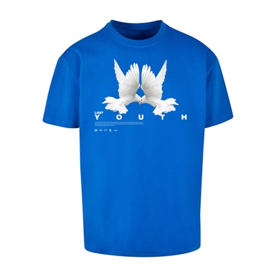 Lost Youth Тениска 'Dove' синьо, размер XS