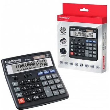 КАЛКУЛАТОР НАСТОЛЕН erich krause dc416 16-РАЗРЯДЕН