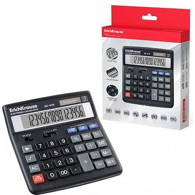 КАЛКУЛАТОР НАСТОЛЕН erich krause dc416 16-РАЗРЯДЕН