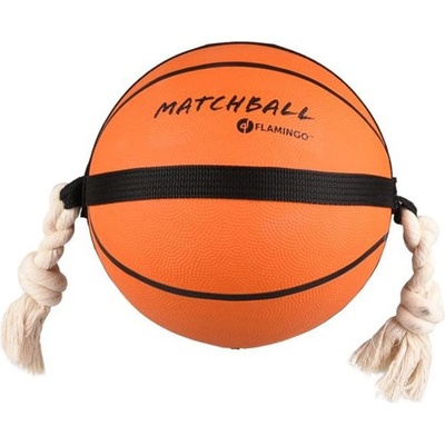 Karlie-Flamingo Hračka Action Ball basketbalový míč s provazy o23,5 cm