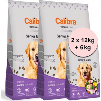 Calibra Dog Premium Line Senior & Light new 2 x 12 kg