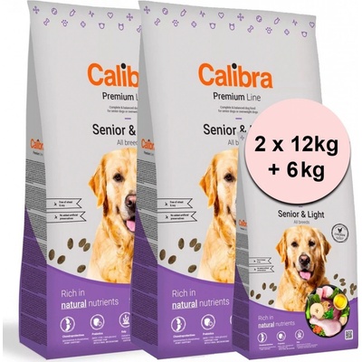 Calibra Dog Premium Line Senior & Light new 2 x 12 kg