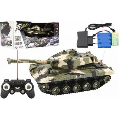Teddies RC Tank plast 27cm 27MHz RTR na baterie zelená 1:32