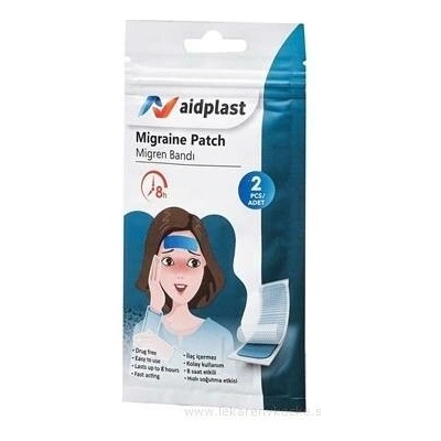 Victoreks Health Products Ltd. Aidplast náplast na migrény 2 kusy